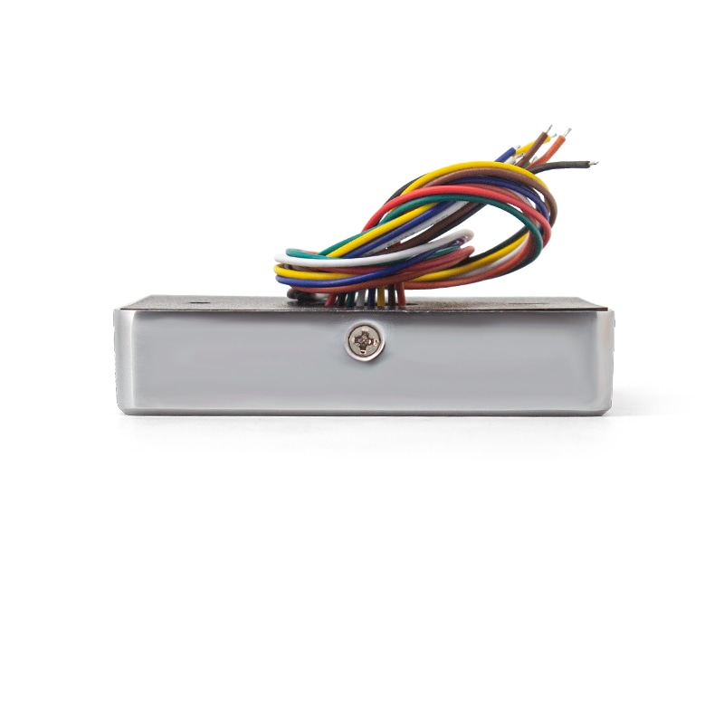 ماسح RFID ورموز QR مخصص للتحكم في الدخول، مع التركيز على الشعار المطبوع لمشاريع ماسحات RFID & رموز QR.