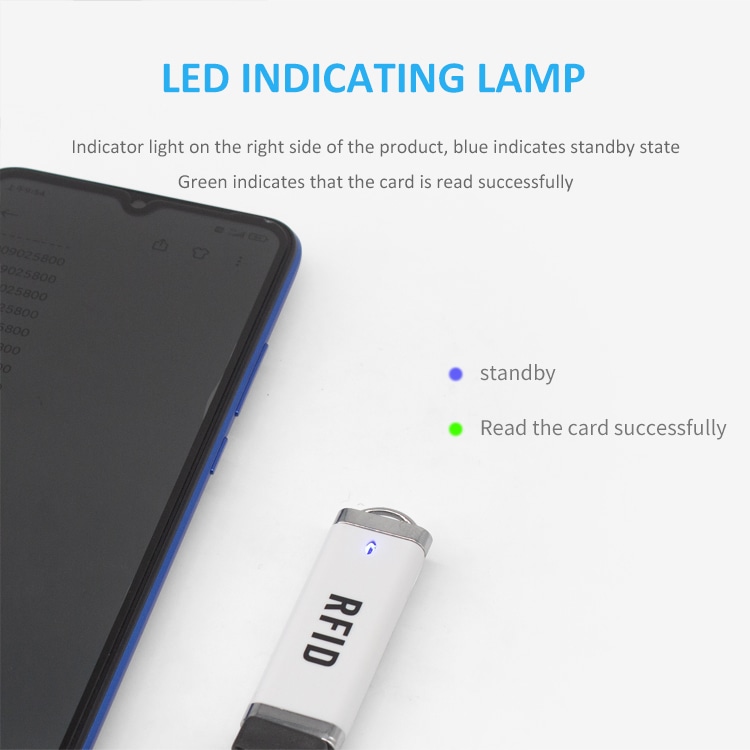 توضح هذه الصورة مؤشر LED في قارئات HF RFID بكميات كبيرة لمشاريع الأنظمة ضمن تطبيقات قارئات 13.56MHz HF RFID.