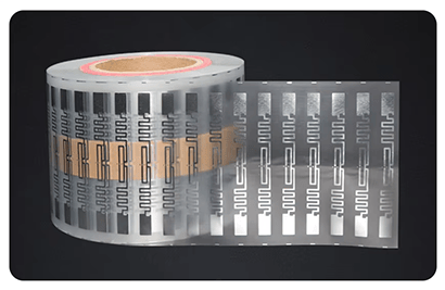 ملصقات UHF RFID من PP لتتبع الأصول مع عرض واضح للظهر اللاصق لتطبيقات ملصقات UHF RFID.