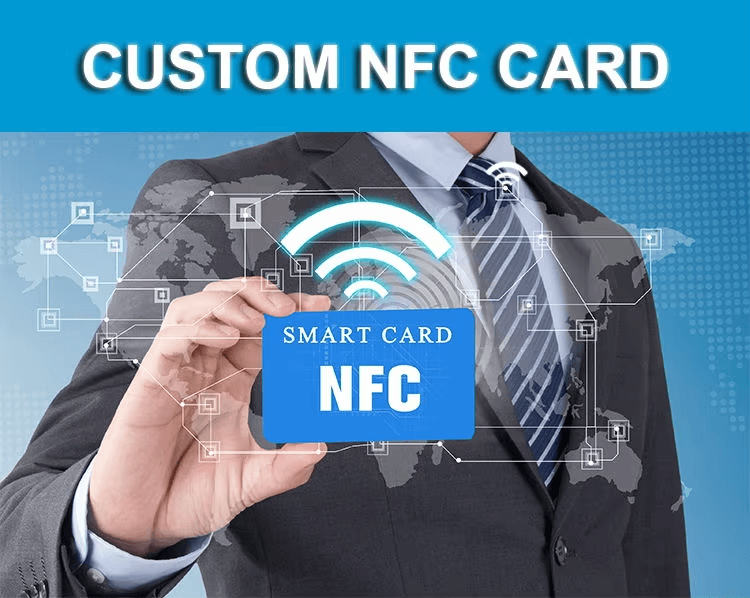 جدول مواصفات فنية تفصيلي لحامل NFC المخصص بعلامة تجارية يوضح خيارات المواد وتوافق شرائح NTAG للمشترين من قطاع B2B.