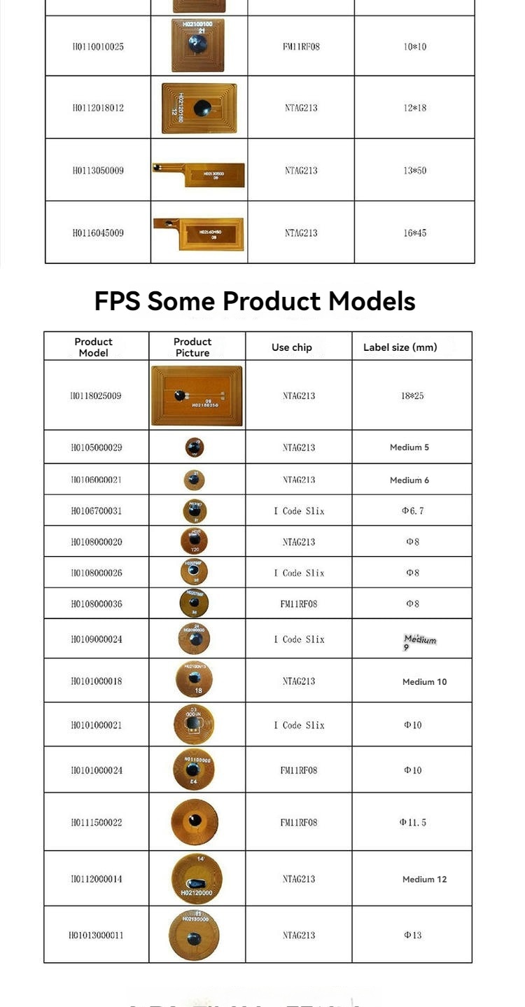تعرض مجموعة من وسوم NFC FPC المخصصة قدرة التصنيع على إنتاج حلول تتبع مصممة وفق متطلبات العملاء المحددة.