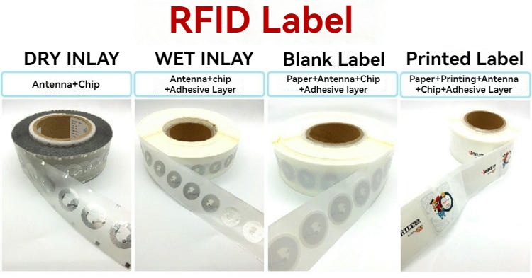 ألواح وأنواع لفائف ملصقات RFID