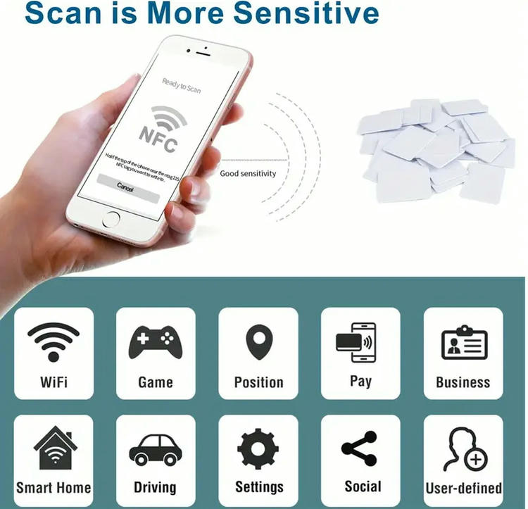 مقطع جانبي لوسم RFID إيبوكسي سميك يبرز طبقة الحماية التي تساعد على تقليل الانحناء وتلف الشريحة