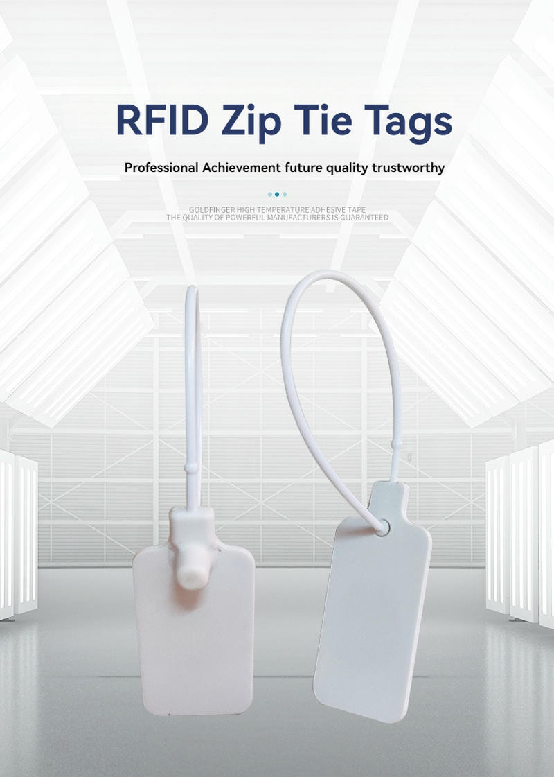 علامات ربط RFID لتعريف الكابلات المدمجة مع تفاصيل الشريحة للمشترين الذين يقارنون حلول علامات أربطة كابلات RFID.