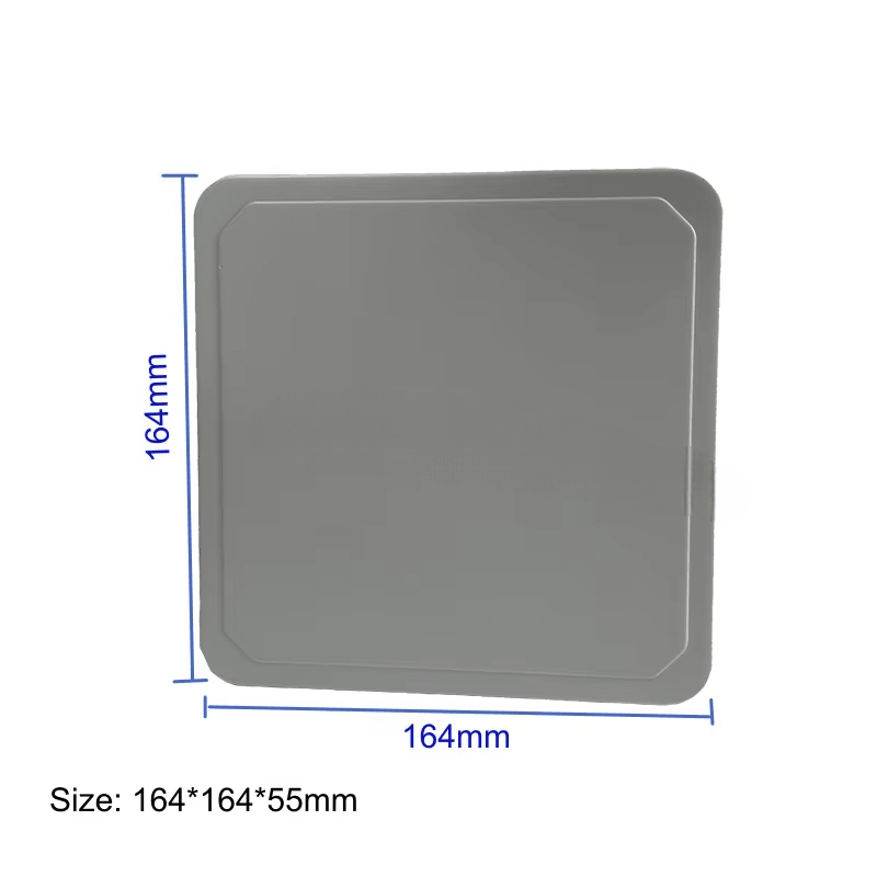 يوضح تخطيط لوحة PCB الداخلية وشريحة خوارزمية DSP عالية الأداء داخل هيكل قارئ RFID المدمج ZK-RFID104.