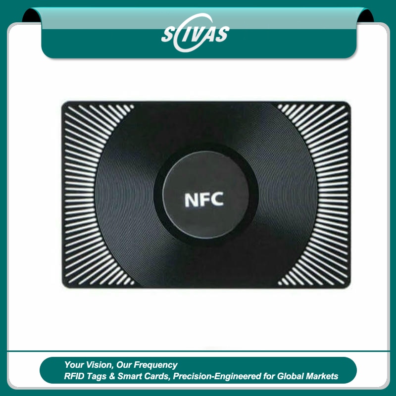 بطاقات أعمال NFC معدنية تجمع اللمس بالهوية الفاخرة