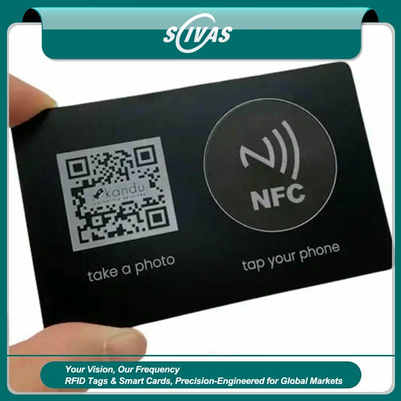 بطاقات NFC معدنية من الستانلس ستيل مخصصة