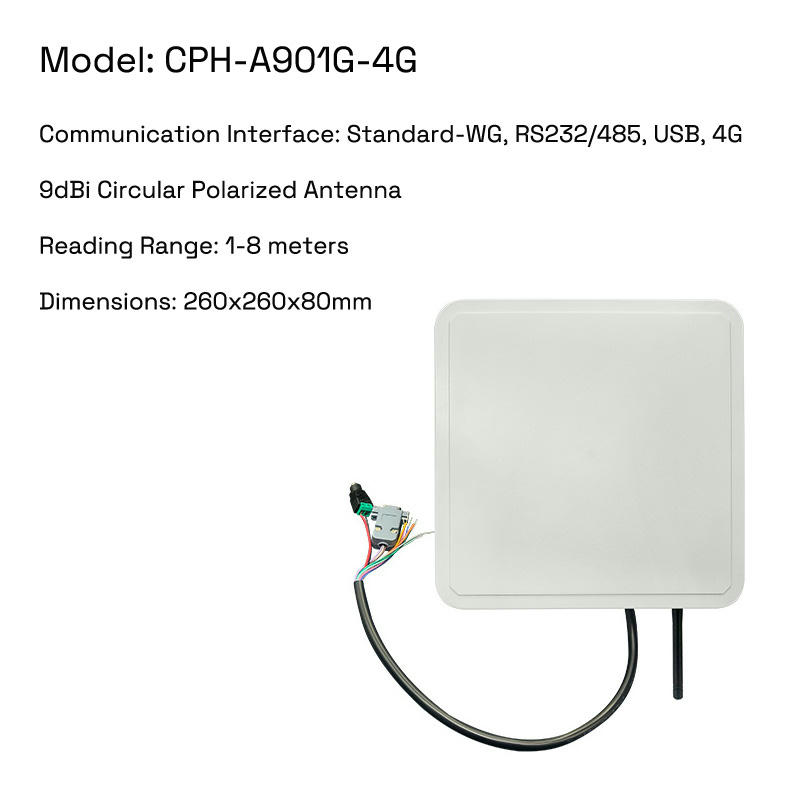 يدعم قارئ CPH-A901G-4G المدمج نطاقات تردد واسعة لتشغيل الخدمات اللوجستية العالمية ورفع البيانات الخلوية عن بُعد.