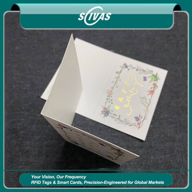بطاقات شكر ورقية بطابع يدوي لتغليف البيع بالتجزئة
