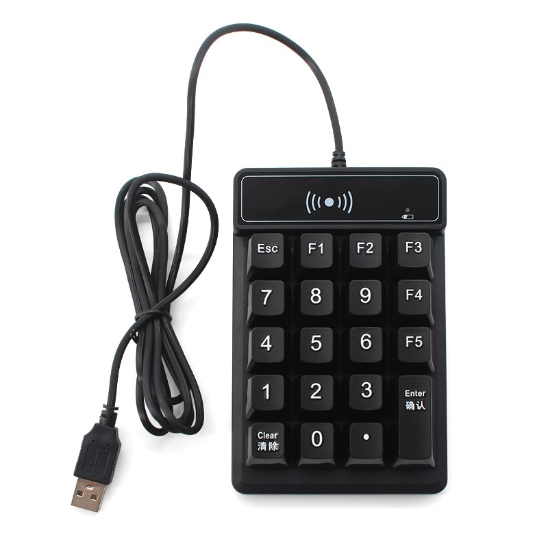 صورة لقارئ RFID OEM بتردد 125KHz لأنظمة نقاط البيع تُظهر الشعار المطبوع ضمن فئة قارئات RFID LF.