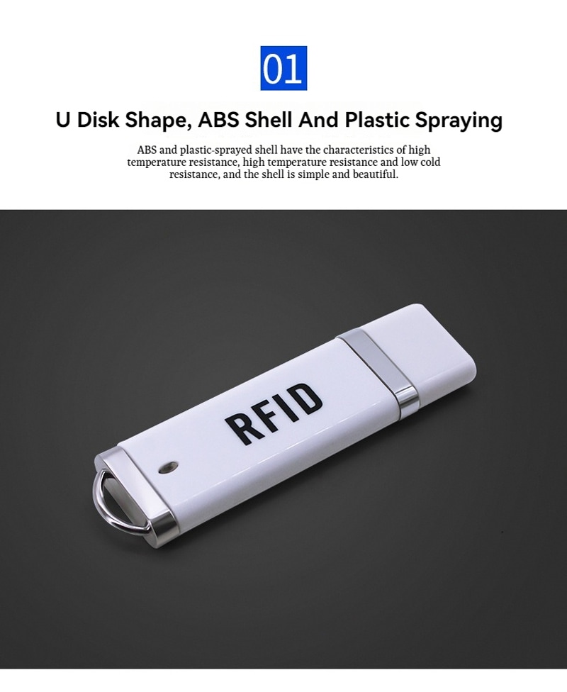 قارئ W60A USB لا تلامسي بتردد 13.56MHz أثناء المسح دون تلامس لتطبيقات الوصول وإصدار البطاقات.