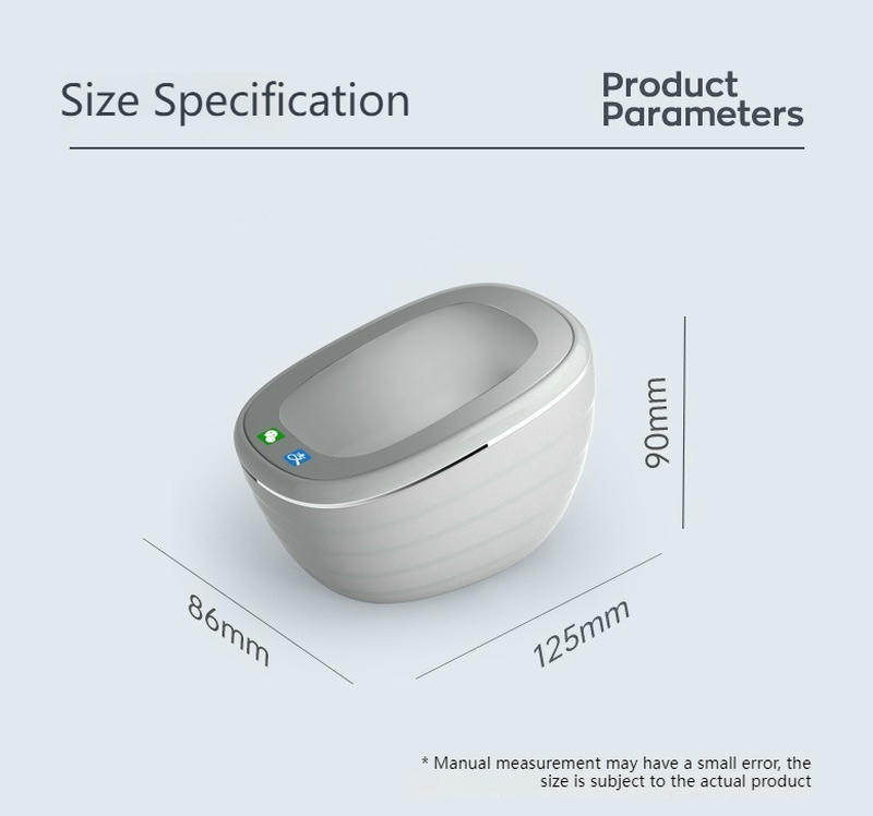 مخطط أبعاد صندوق الدفع R51 يحدد أبعاد الهيكل 125 mm × 90 mm × 86 mm حول عرض المنتج.