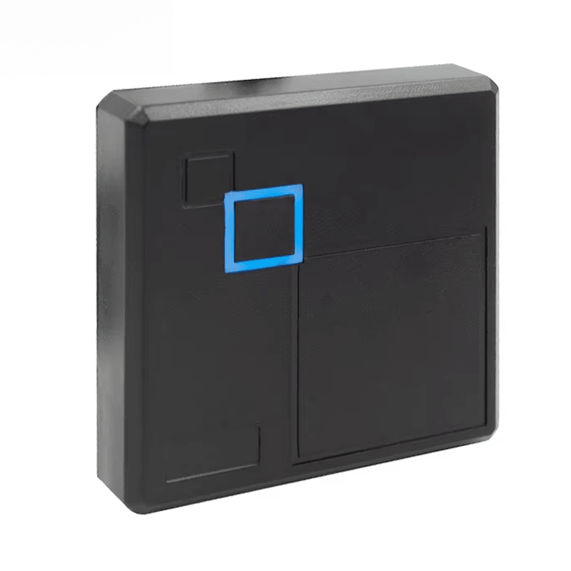 تُبرز هذه الصورة قارئ بطاقات NFC RFID للتحكم في الدخول من حيث مؤشر LED ضمن تطبيقات فئة قارئات وصول RFID.