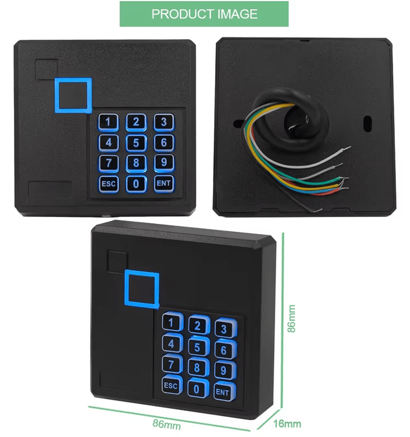 يتميز قارئ RFID 103 بمؤشر LED ثنائي اللون يتحول من الأحمر إلى الأخضر عند نجاح التحقق.