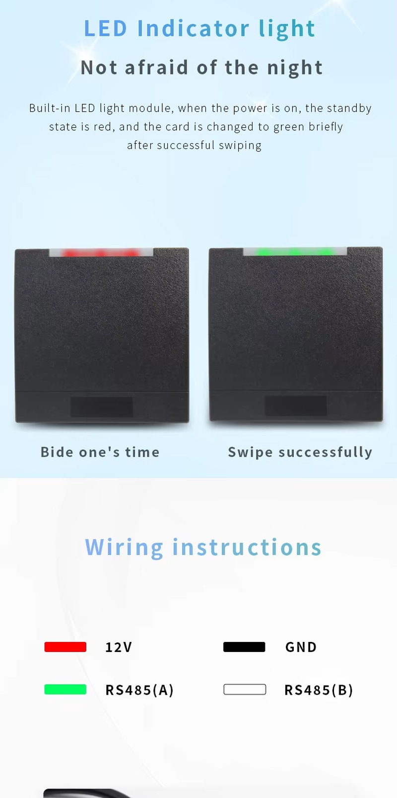 قارئ RFID خارجي للتحكم بالدخول بهيكل IP68 مع التركيز على تخطيط الهوائي لمشروعات قارئات RFID للدخول.