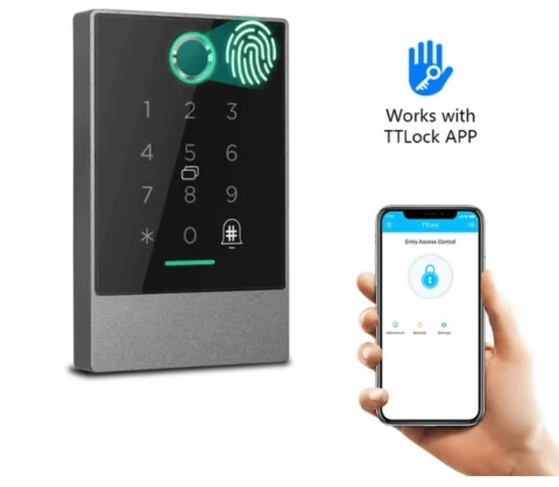 جهاز تحكم بيومتري سحابي في الوصول عبر WiFi معروض من منظور نظام أمني واضح لتطبيقات أجهزة التحكم في الدخول البيومترية.