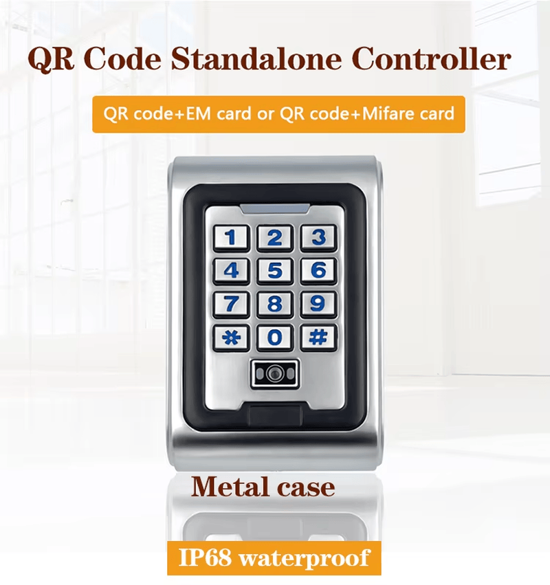مخطط أسلاك لقارئ QR R30 باستخدام واجهة RS485 للاتصال لمسافات أطول في شبكات المباني الكبيرة