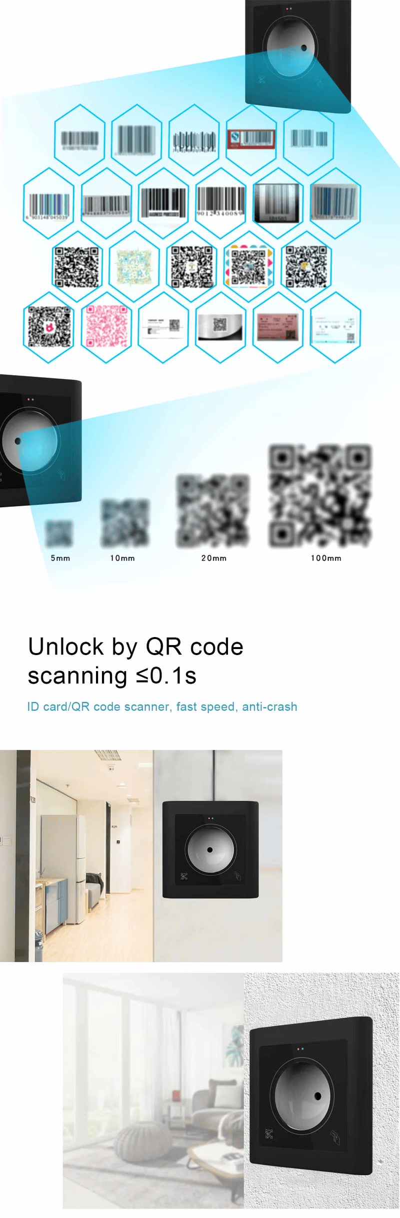 اختبار مسافة قراءة قارئ R600 RFID مع إظهار نطاق اكتشاف البطاقة حتى خمسين مليمترًا لتفاعل مريح مع المستخدم