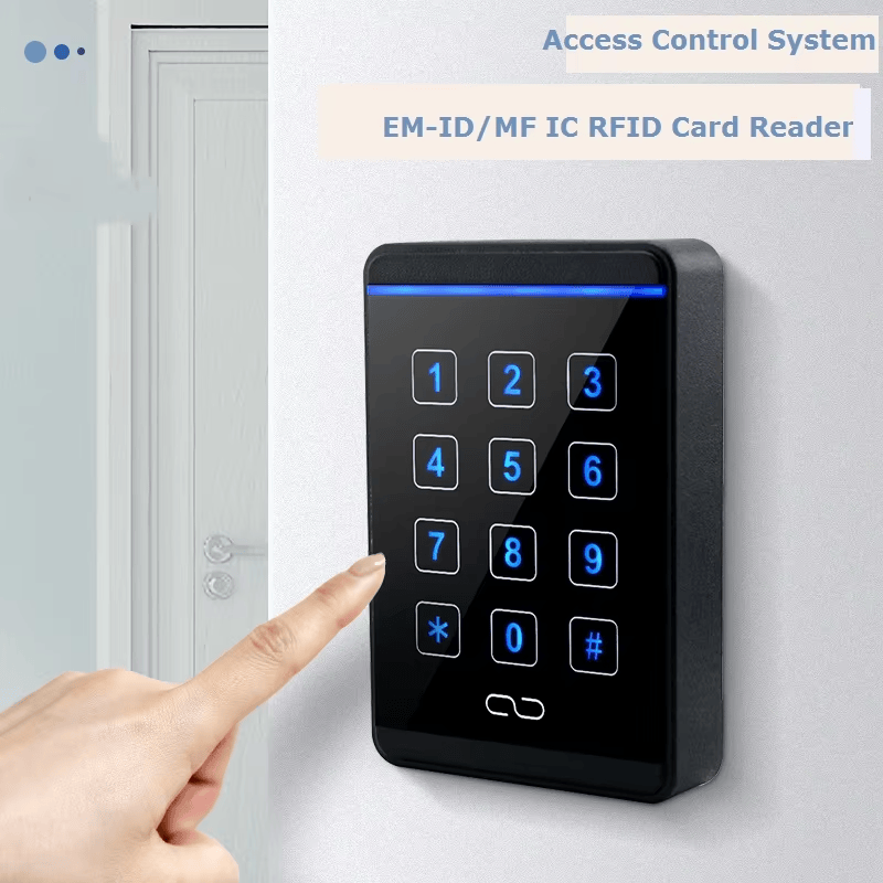 رسم أبعاد فني يوضح الحجم المدمج 112x75x21mm لقارئ RFID T10 لتسهيل التخطيط المعماري وتخطيط موقع التركيب.