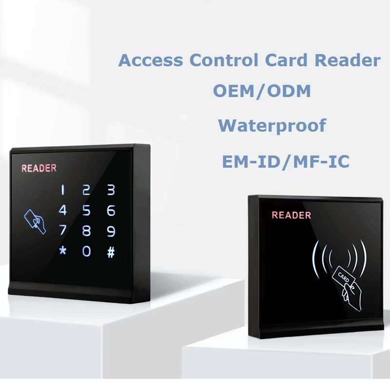 تُبرز هذه الصورة قارئ بطاقات RFID ويغاند للتحكم بالدخول الآمن من حيث نظام الأمان ضمن تطبيقات فئة قارئات وصول بشاشة لمس.