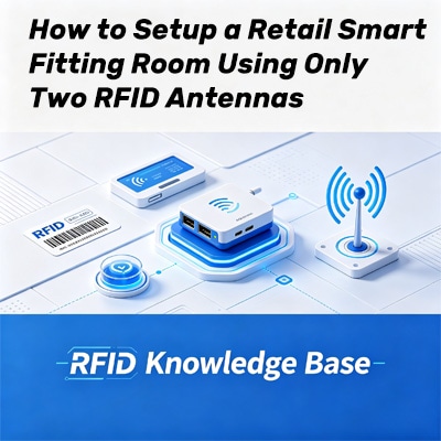 إعداد غرفة قياس ذكية RFID لمتاجر التجزئة باستخدام هوائيين فقط
