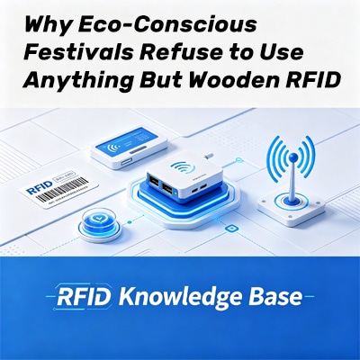 رموز RFID خشبية للمهرجانات المستدامة