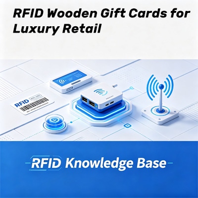 بطاقات الهدايا الخشبية RFID لتجارة التجزئة الفاخرة